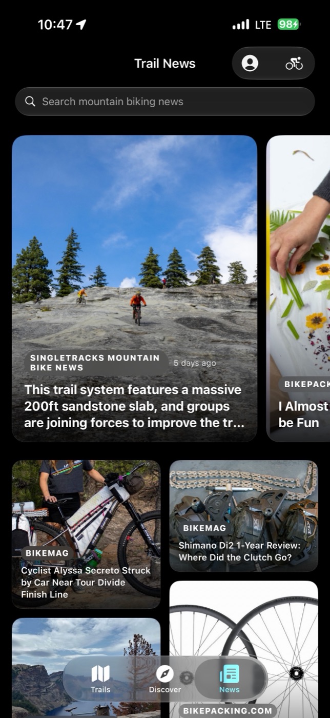 Trail News feed